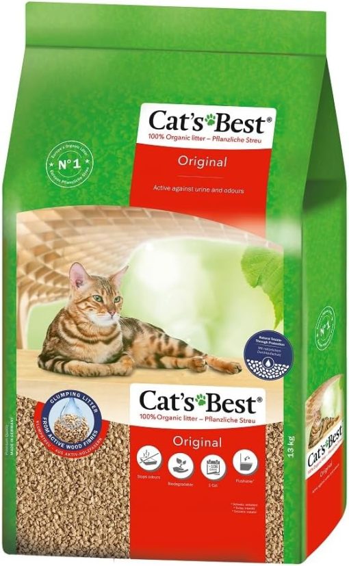 Cat's Best Original Klumpstreu, 100 % pflanzlich, geruchsbindend, 40 l