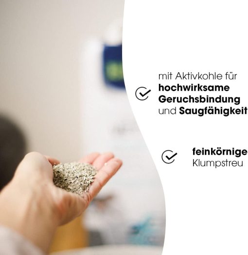 Biokat's Premium Katzenstreu ohne Duft mit Aktivkohle und Aloe Vera – 1 Beutel - Image 5