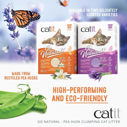 Catit – Zurück zur Natur! Klumpendes Katzenstreu, Lavendel und Vanille