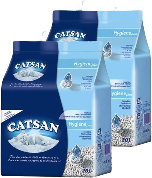 Catsan Hygiene Nicht klumpendes Katzenstreu, 2 Packungen (2 x 20 l) - Image 2