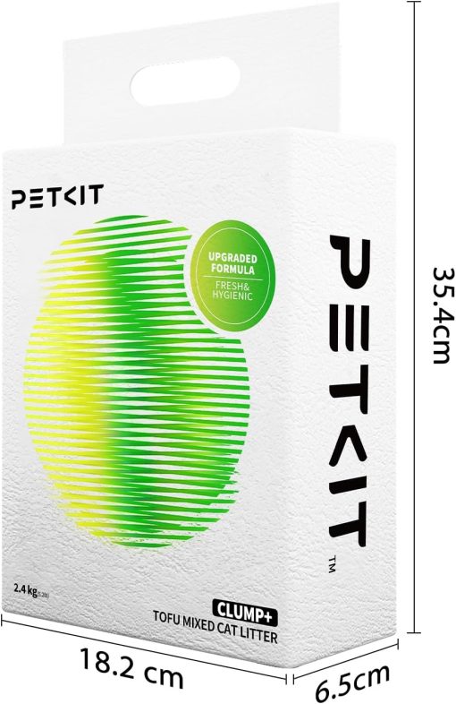 PETKIT Tofu-Katzenstreu mit Aktivkohle, klumpend und schnelltrocknend, 2,4 kg - Image 3