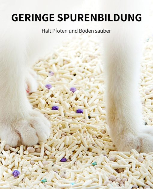 PETKIT Tofu-Katzenstreu mit Aktivkohle, klumpend und schnelltrocknend, 2,4 kg - Image 5
