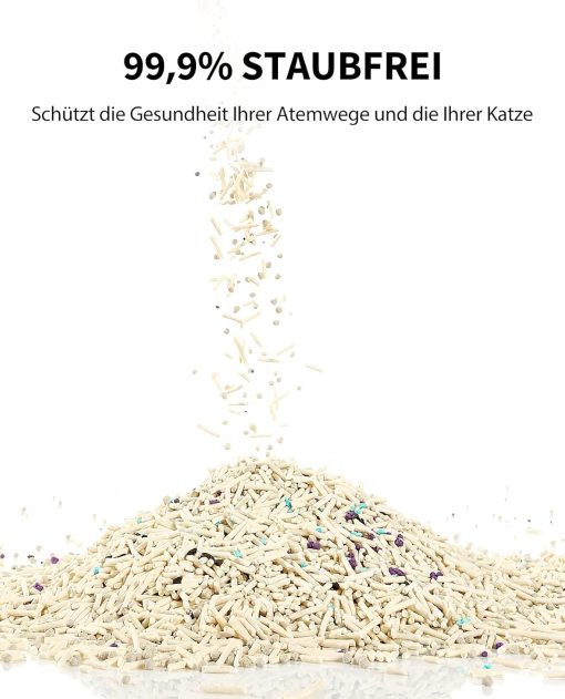 PETKIT Tofu-Katzenstreu mit Aktivkohle, klumpend und schnelltrocknend, 2,4 kg - Image 6