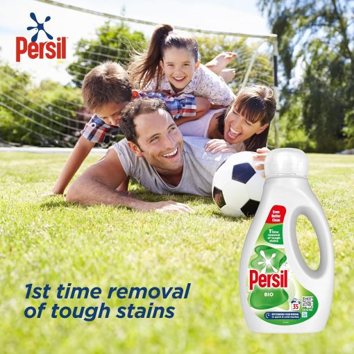 Persil Bio Laundry Liquid, Tough Stain Removal in Cold Washes, 35 Washes (945ml) - Image 5