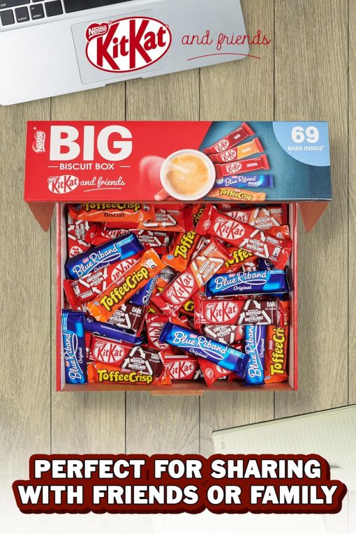 Nestlé Big Biscuit Box – KitKat, Blue Riband, Toffee Crisp (69 Bars, 1.36kg)