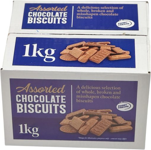 1kg assorted chocolate biscuits, perfect for parties and gifts🍬